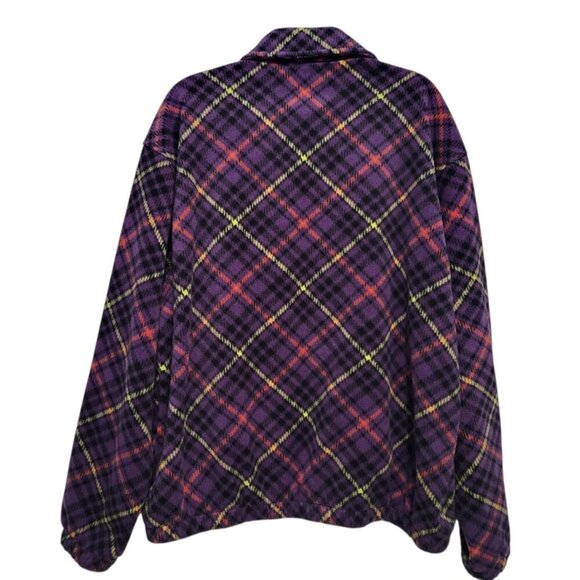 Teddy Fresh Fleece Plaid Zip Up Jacket - Picture 8 of 15